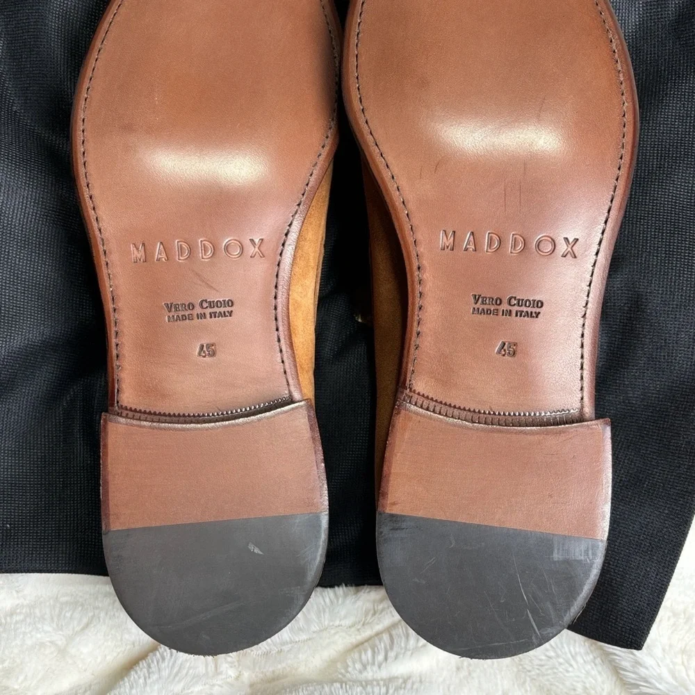 MADDOX & CO Elegant Tan Tassel Loafers for Men - Picture 4 of 8